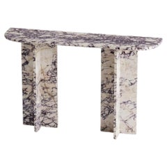Calacatta Viola Marble Console Table, Custom Design Hallway Table