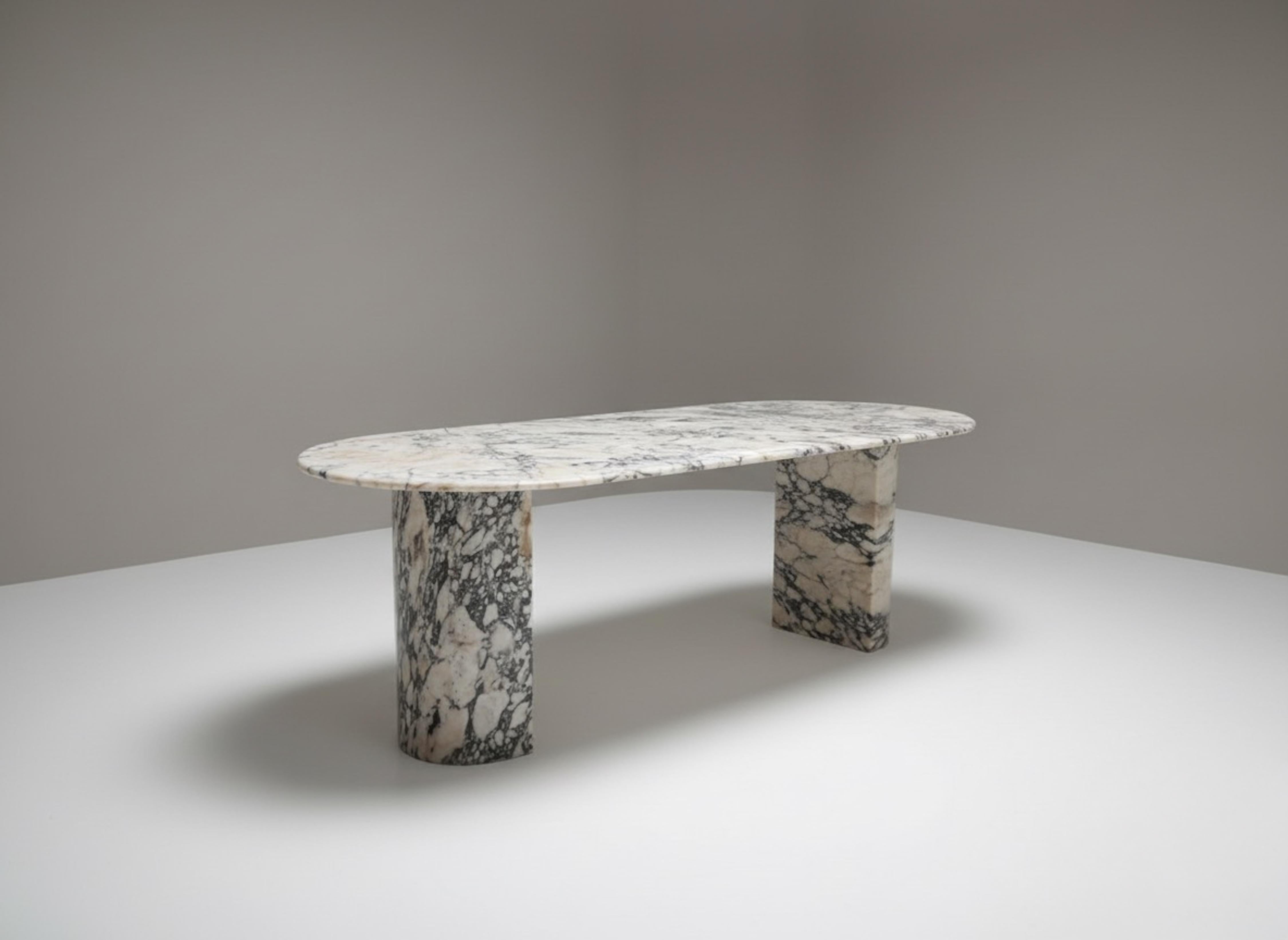 Turkish Calacatta Viola Marble Dining Table - Custom Made Marble Table For Sale