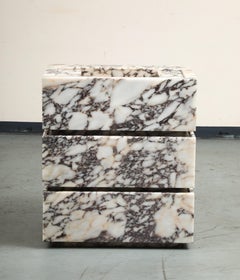 Calacatta Viola Marble Vanity with Drawers & Integrated Sink