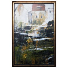 Vintage "Calais" by Paul Vernes Giclee Canvas Print 1/500 Abstract Landscape, France