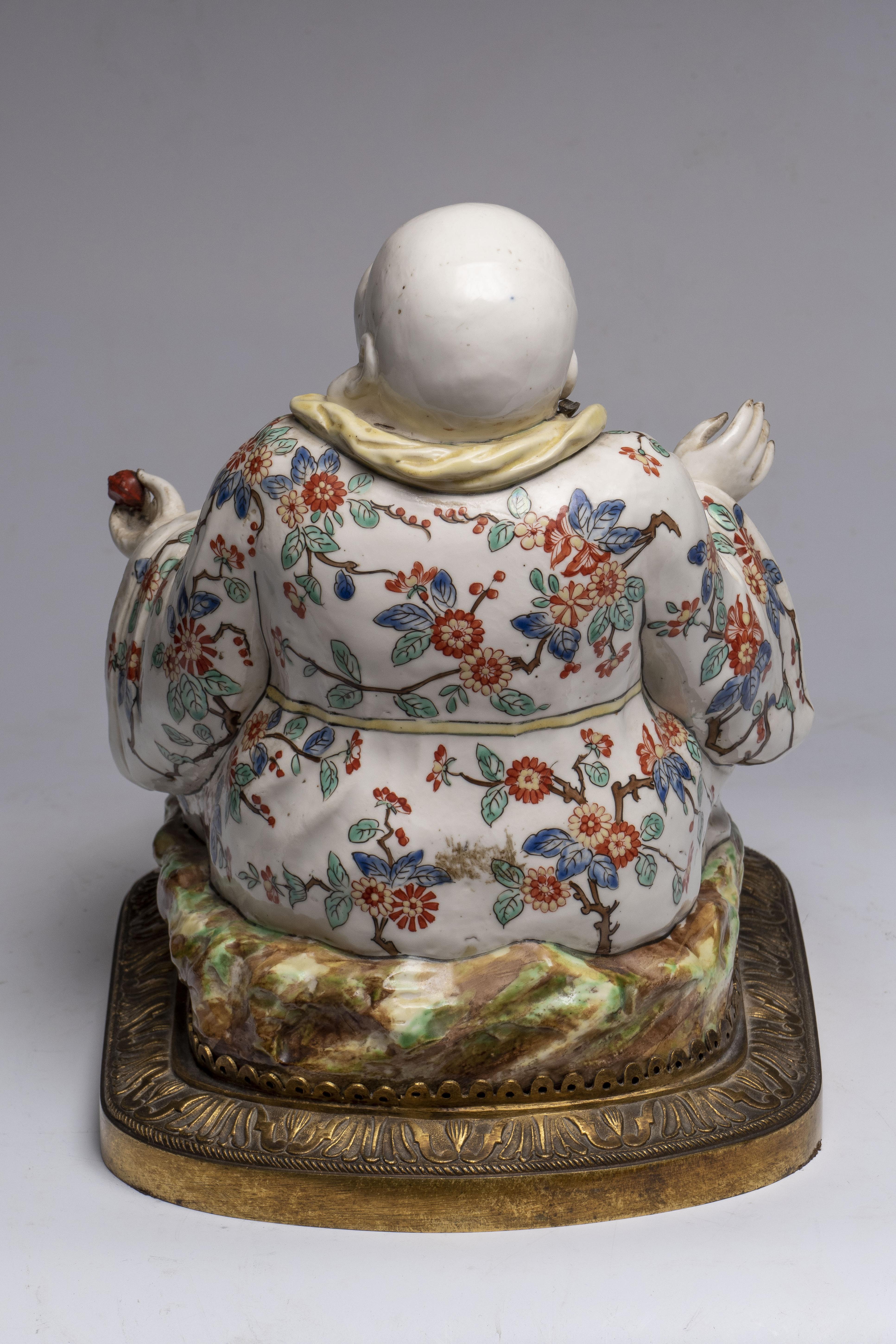 Tintenfass mit sitzender Buddha-Figur, Frankreich, 19 (19th Century) im Angebot