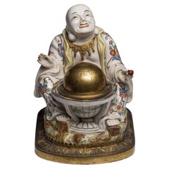 Calamaio con figura di buddha seduto, Francia, XIX secolo