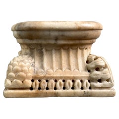 Calamaio in Marmo Souvenir del Grand Tour Fregio Tempio di Venere