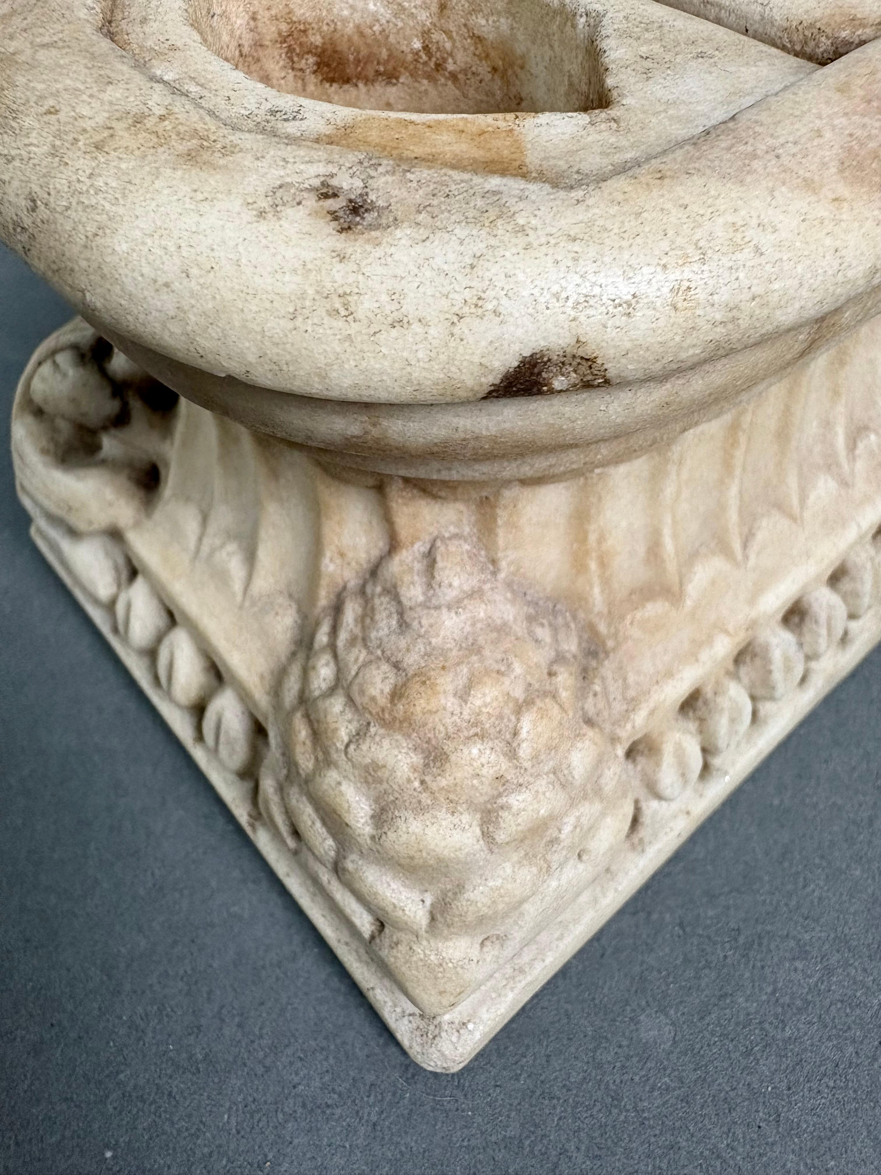 Tintero de mármol Recuerdo del Grand Tour Roma finales del siglo XVIII en venta 7