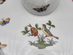 Herend porcelain inkwell, "Rothschild Bird" decoration, 20th century