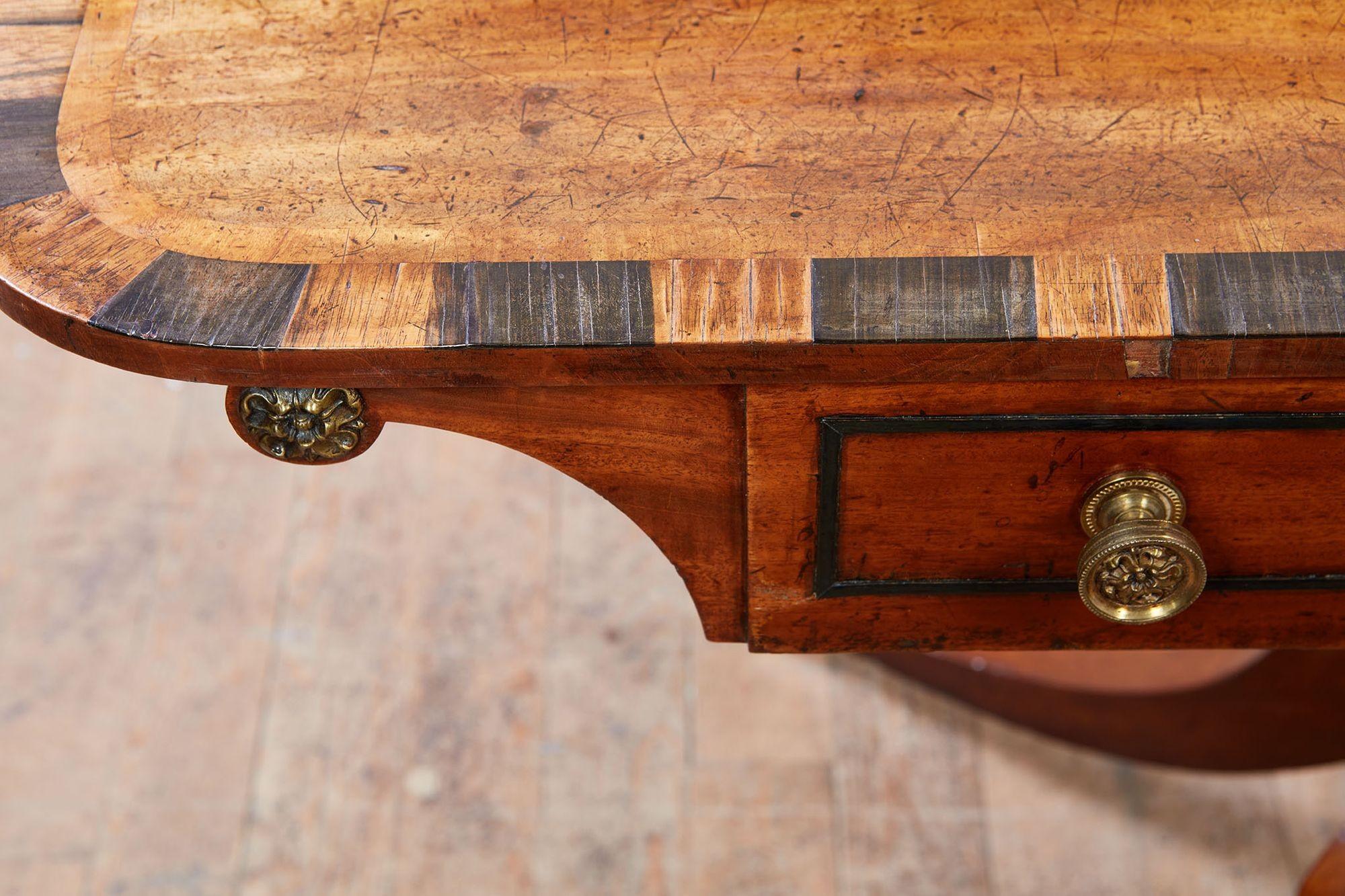 Early 19th Century Calamander Sofa Table For Sale