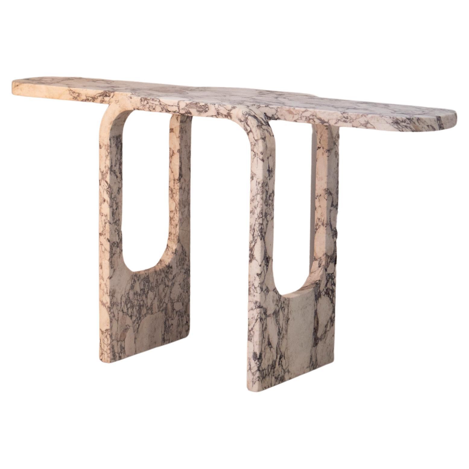 Calcatta Viola Cut and Fold Console Table by Dam Atelier For Sale