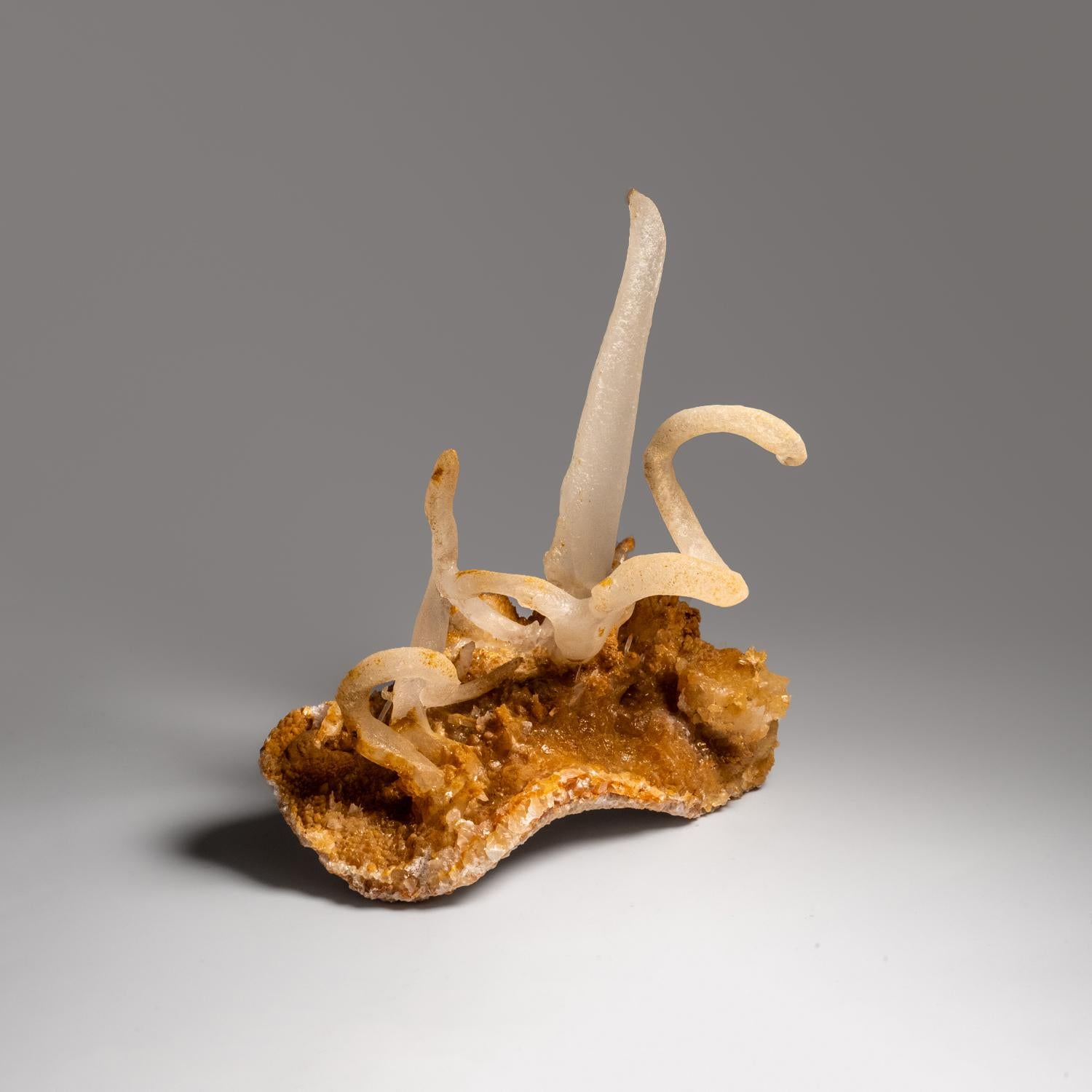 Contemporary Calcite on Matrix from Wenshan Mine, Yunnan, China For Sale