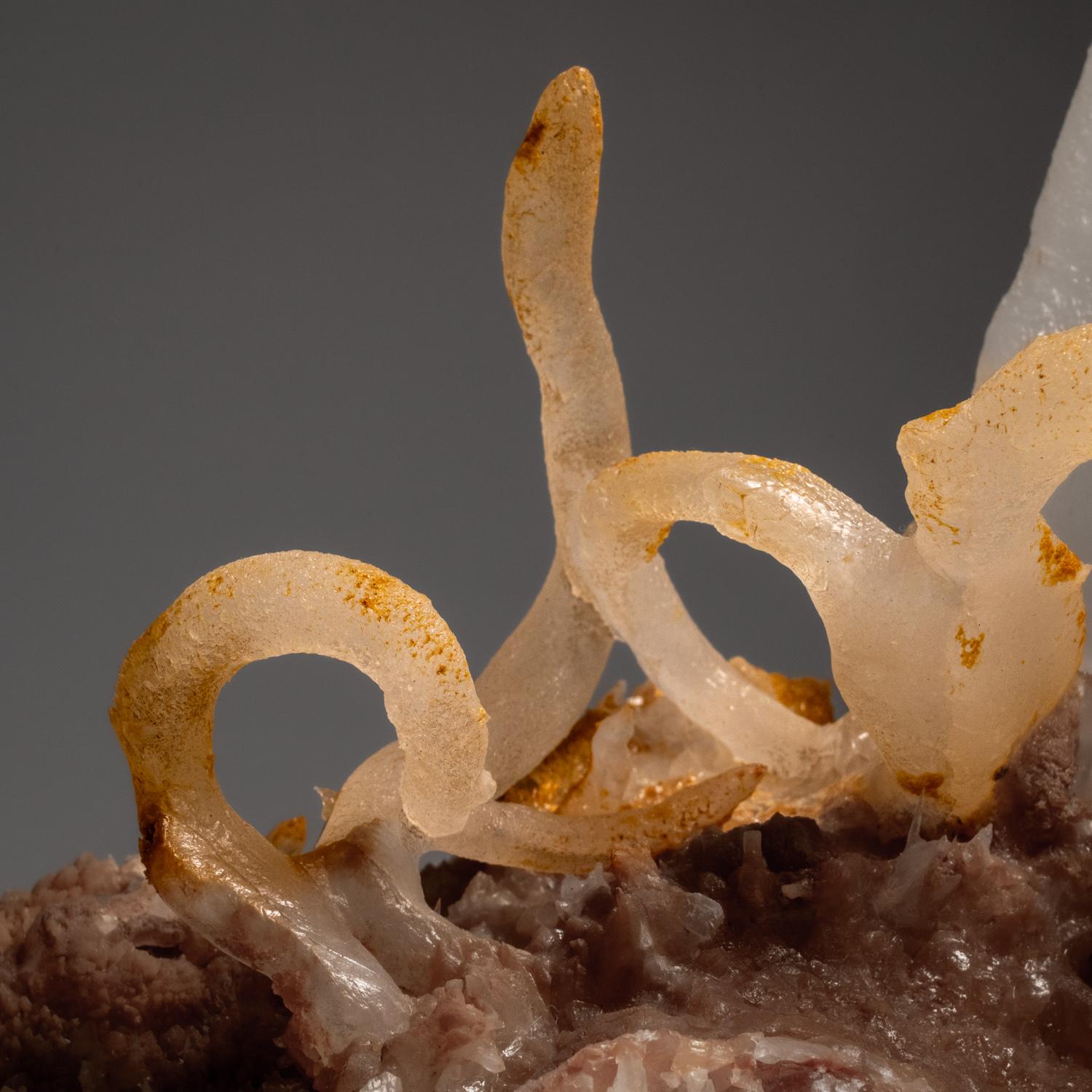 Crystal Calcite on Matrix from Wenshan Mine, Yunnan, China For Sale