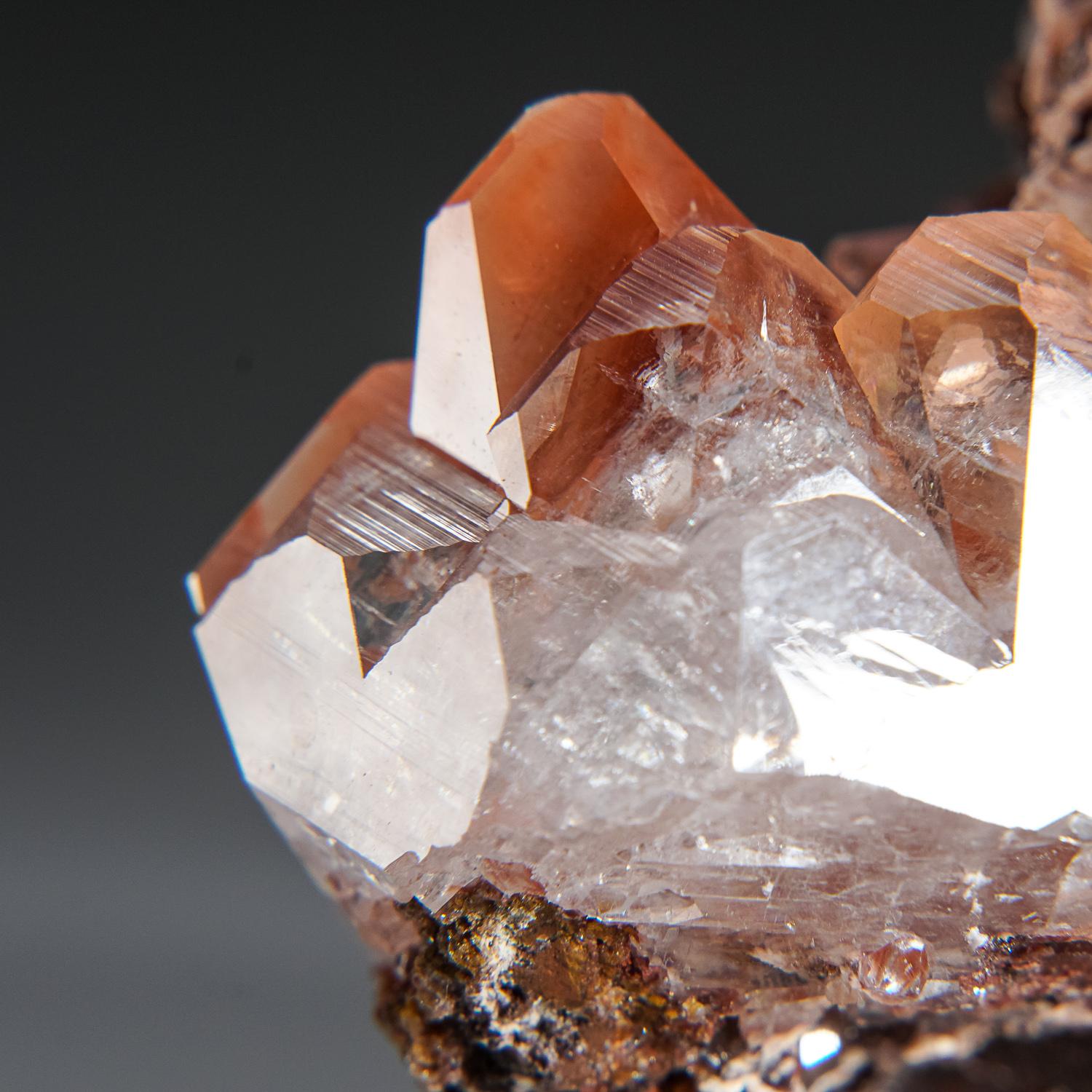 Contemporary Calcite with Hematite Inclusions from Daye, Huangshi, Hubei, China For Sale
