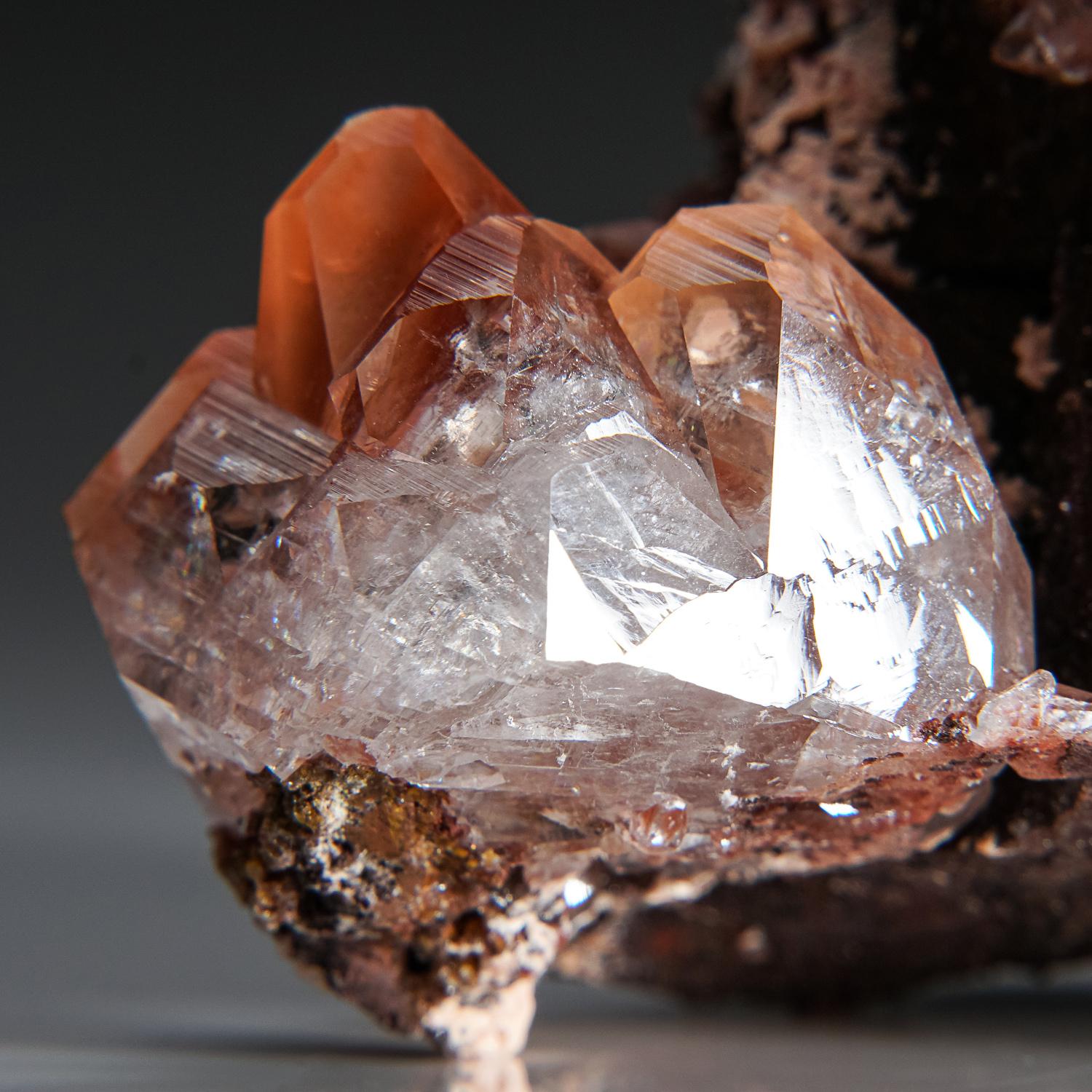 Crystal Calcite with Hematite Inclusions from Daye, Huangshi, Hubei, China For Sale