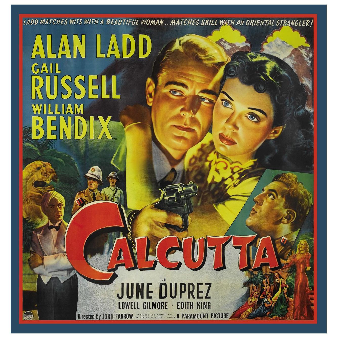 Calcutta, after Hollywood Regency Movie Poster For Sale