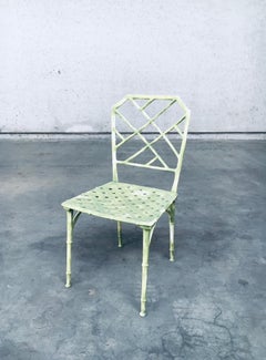 "CALCUTTA" Faux Bamboo Outdoor Chairs by Hall Bradley for Brown Jordan, USA