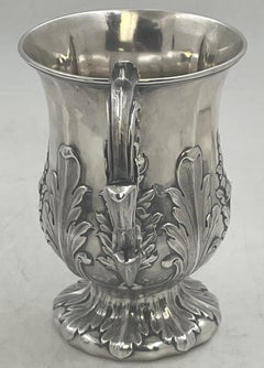 Calcutta Indian Hamilton Sterling Silver Mug from 1830s