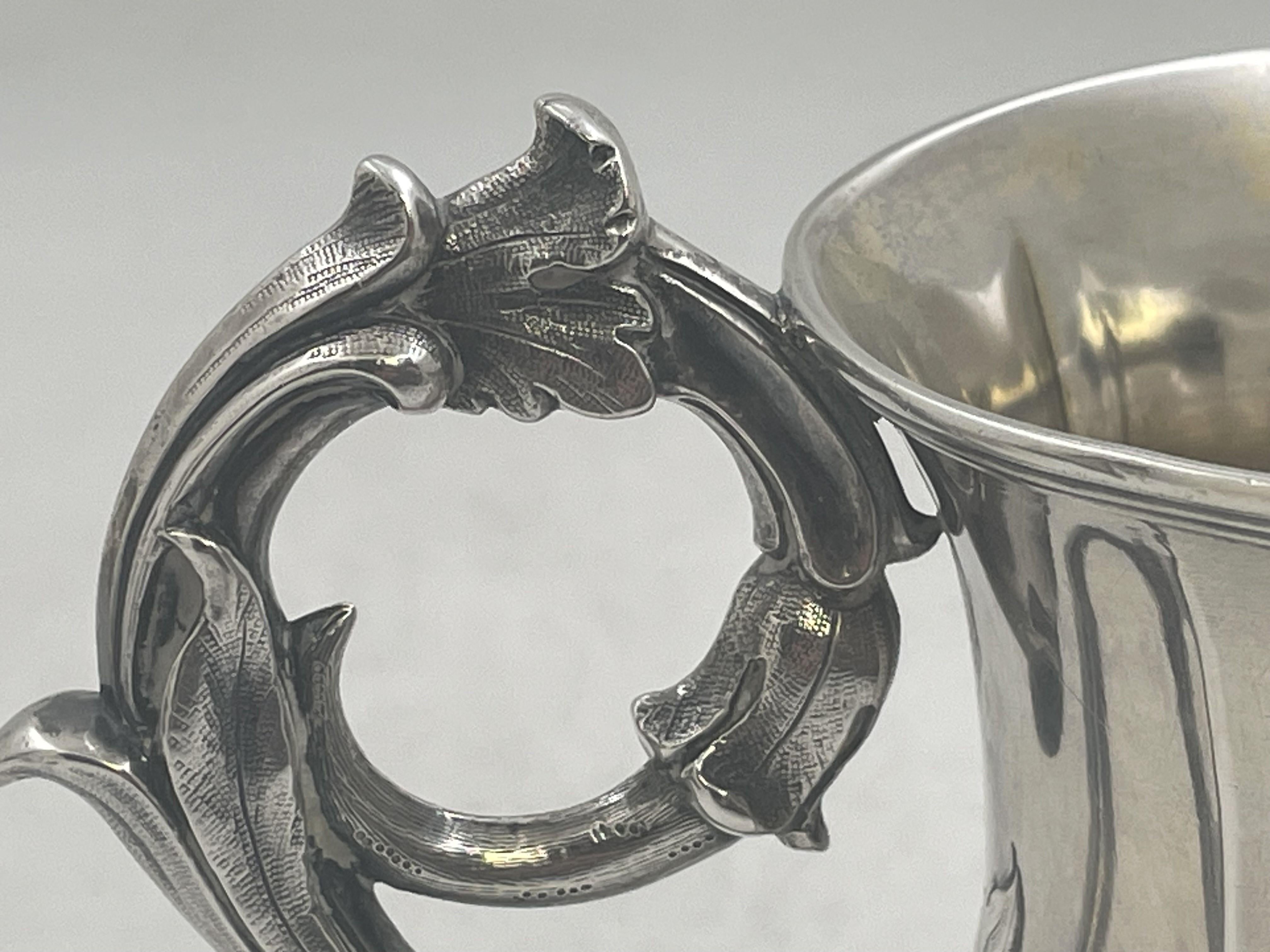 Indiano Tazza in argento Hamilton di Calcutta degli anni '30 del XIX secolo in vendita