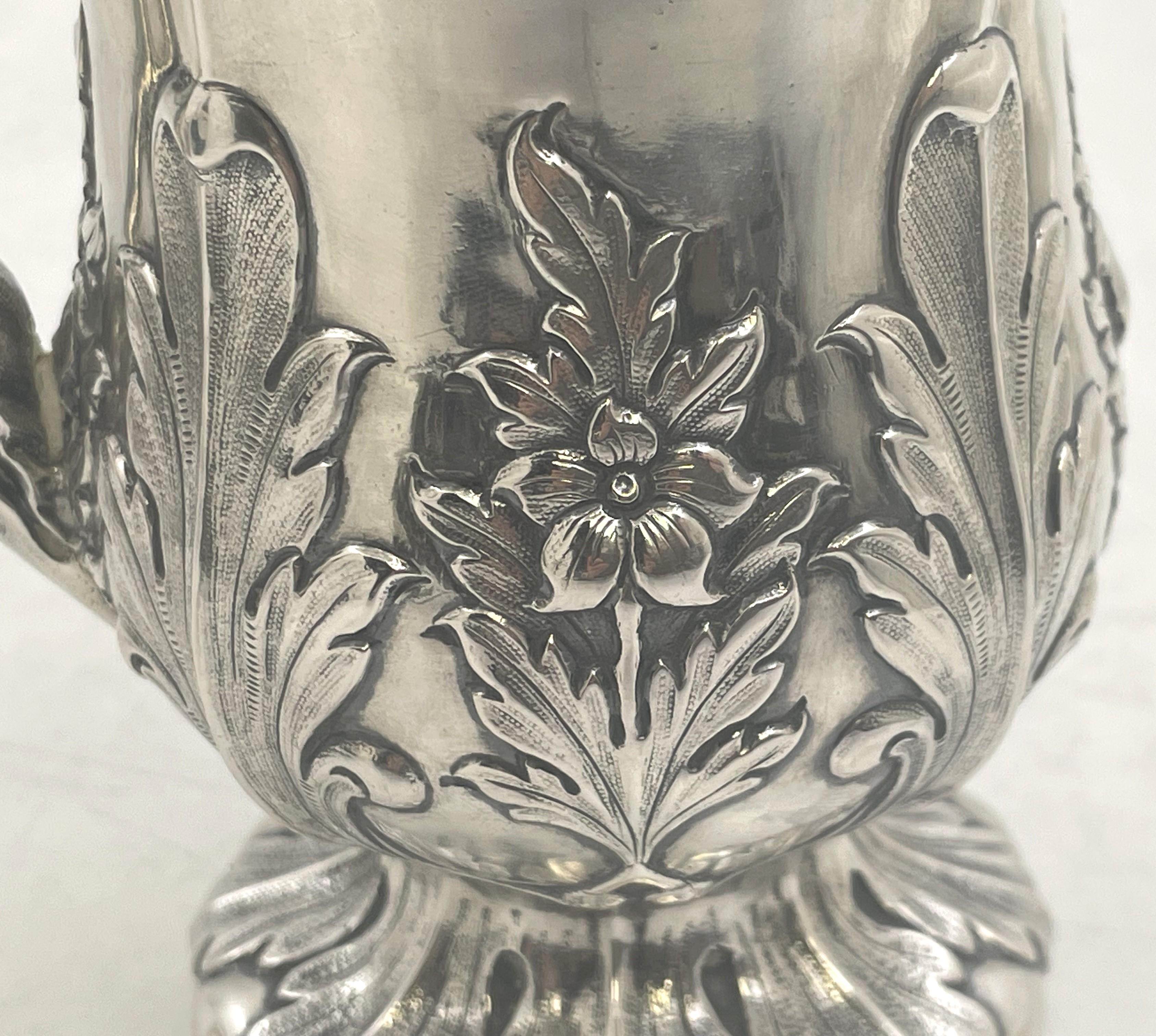 Argento Tazza in argento Hamilton di Calcutta degli anni '30 del XIX secolo in vendita