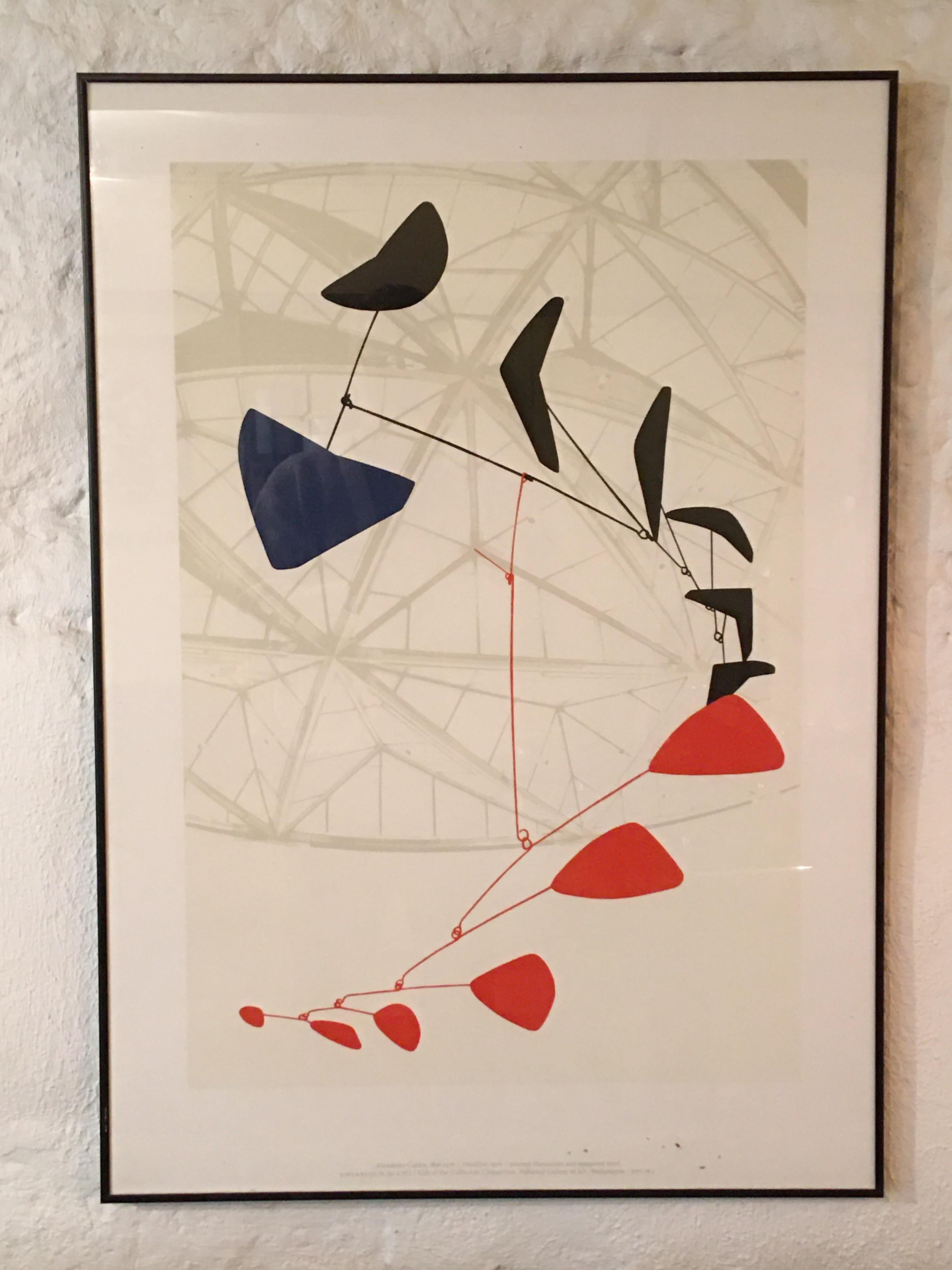 Calder 1970s Exhibition Poster In Good Condition In Philadelphia, PA