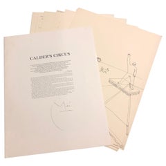 Calder Circus, Complete Set of 16 Lithographs After the Original Drawings