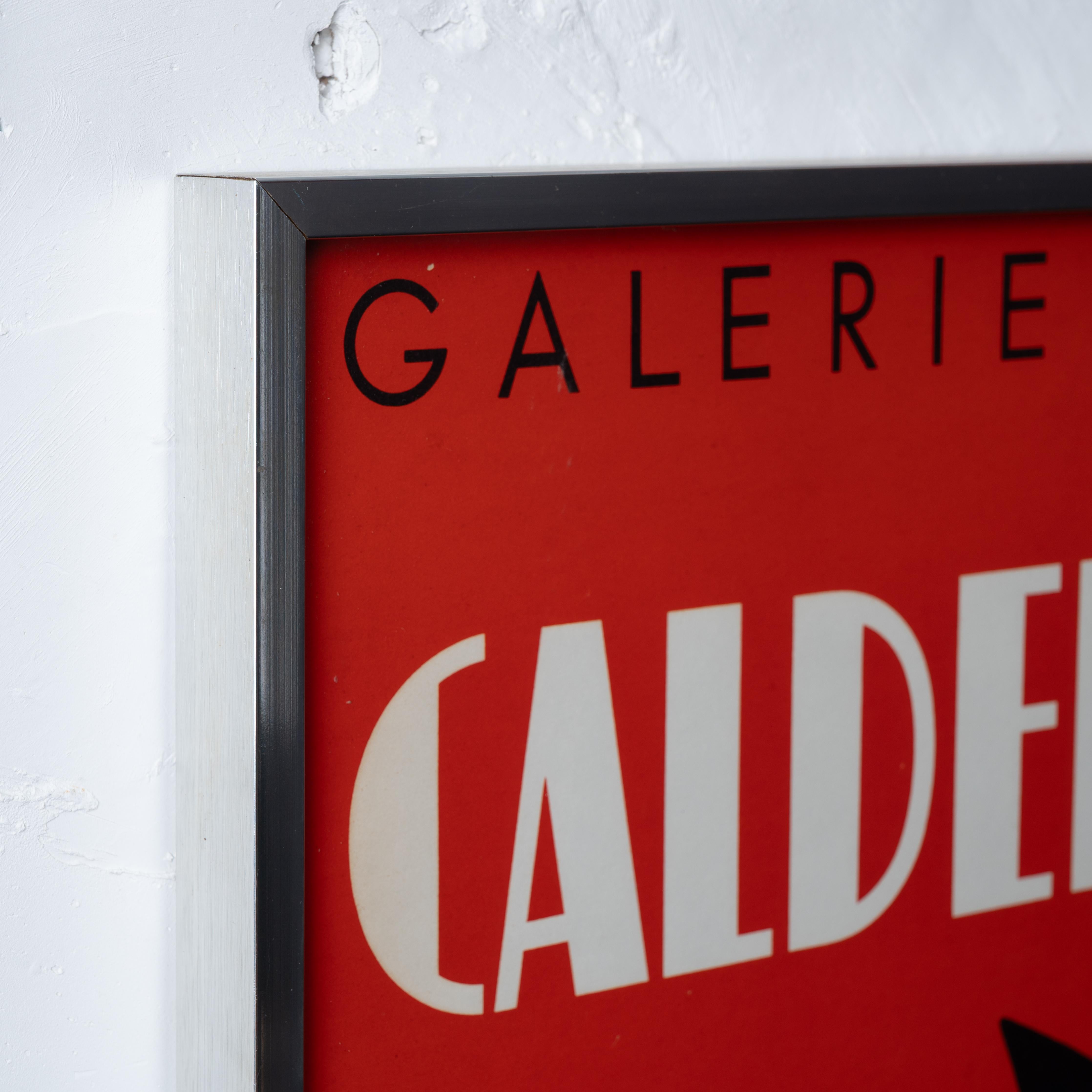 Vetro Poster della mostra di Calder, Galerie Maeght, 1959 in vendita
