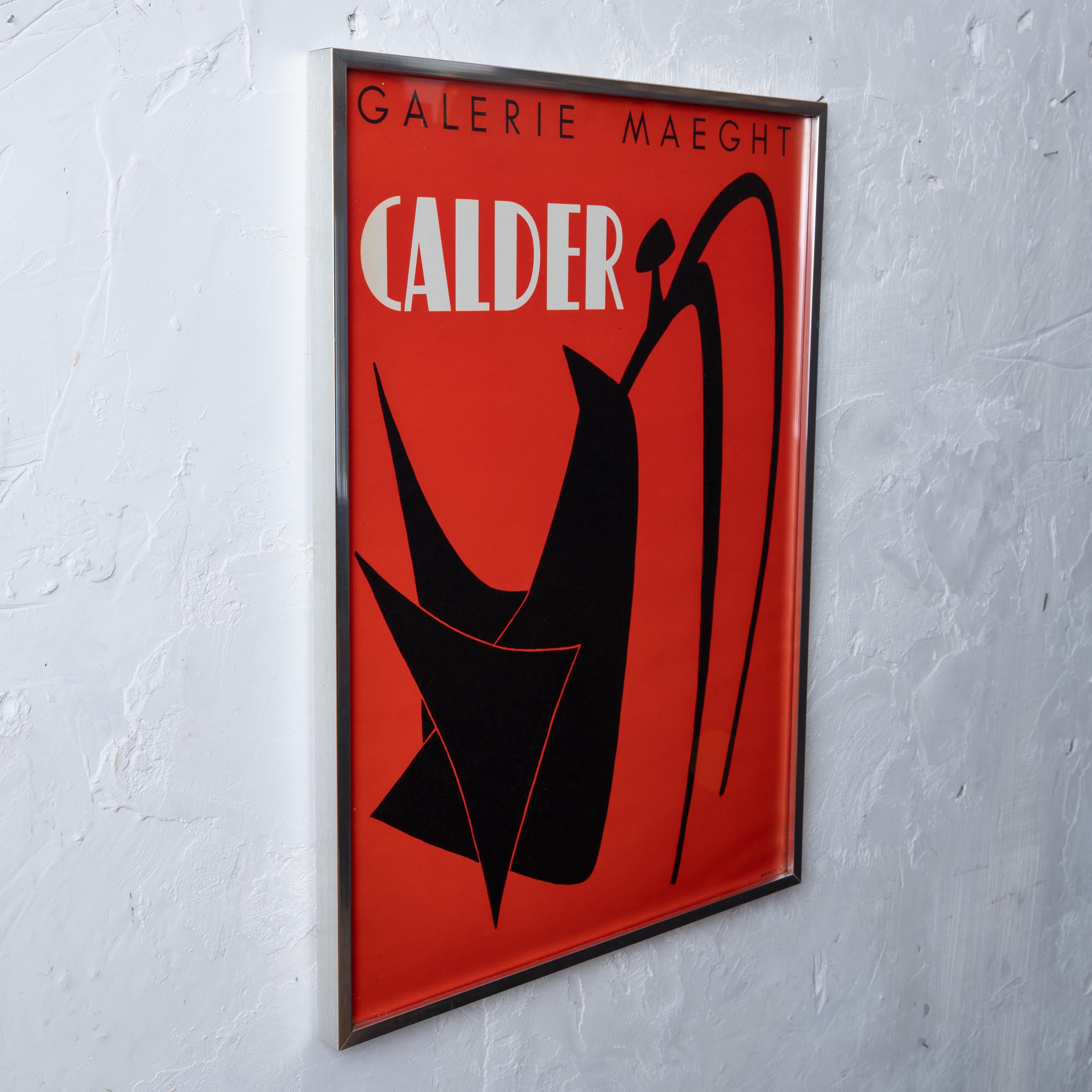 Poster della mostra di Calder, Galerie Maeght, 1959 in vendita 1