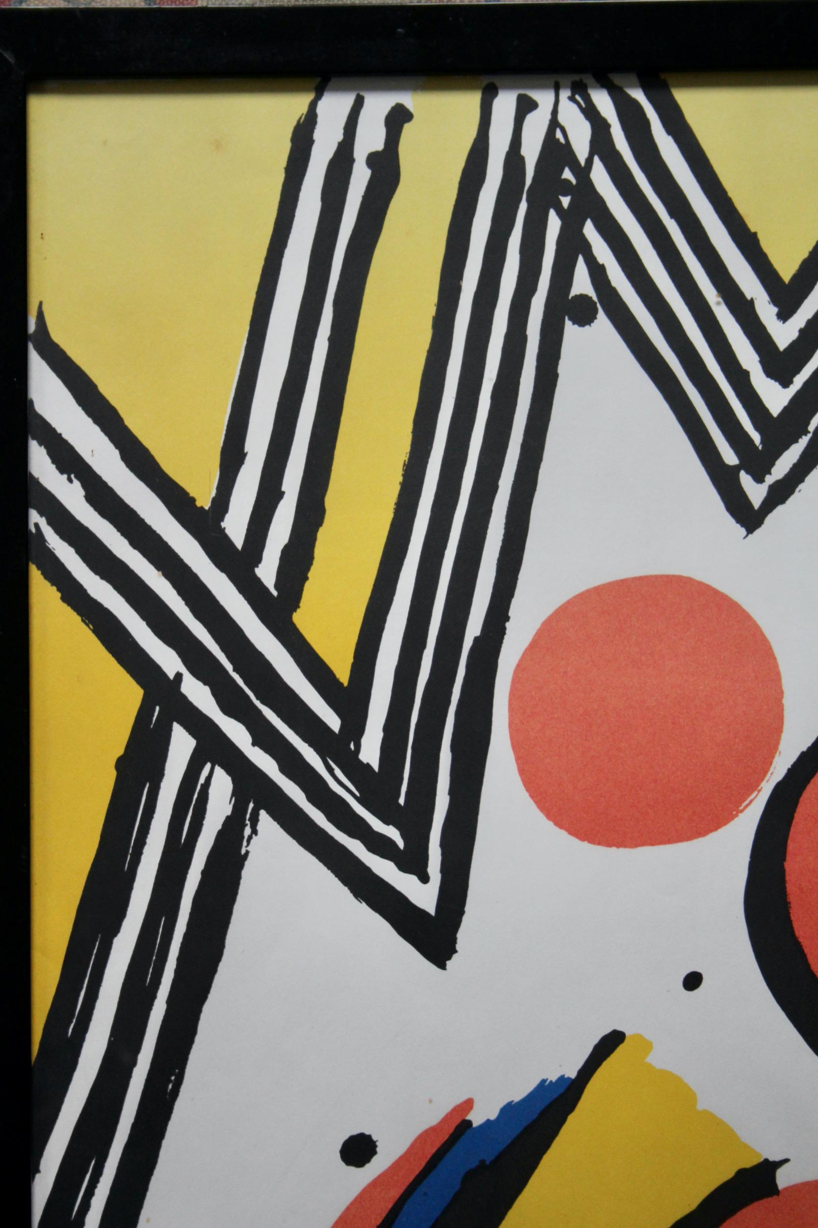 Manifesto della mostra di Calder a Milano 1971 in vendita 3