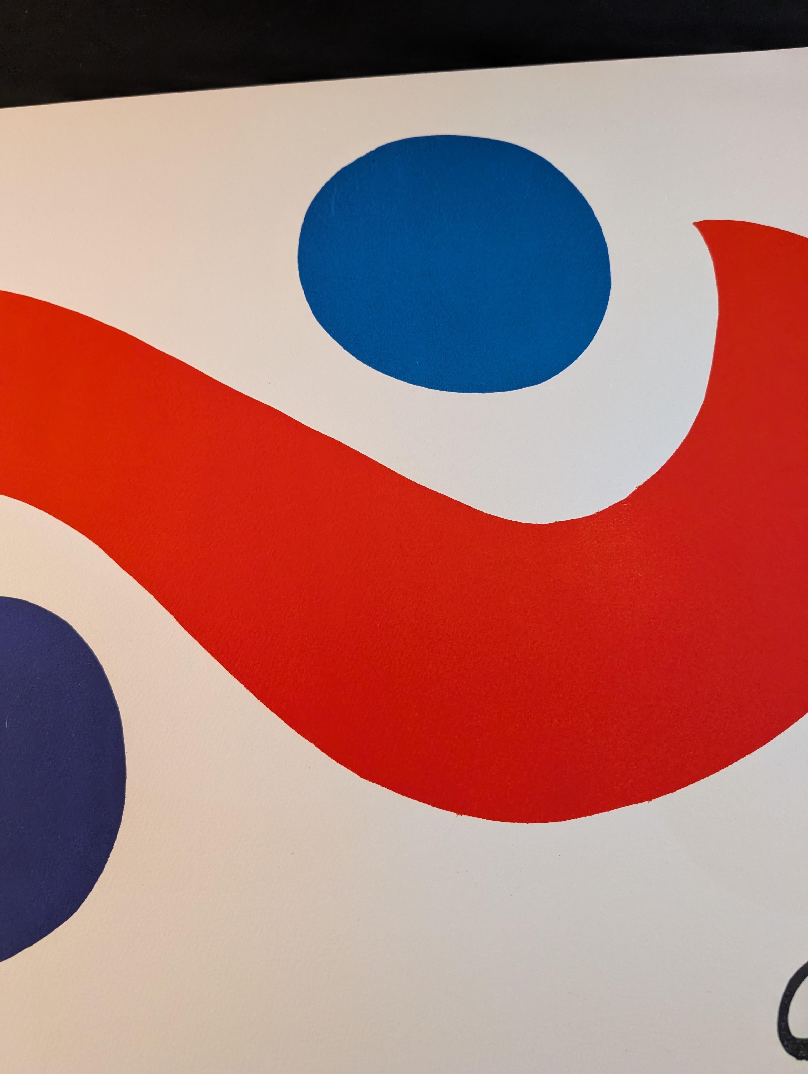 Calder Fliegende Farben Lithographie (Papier) im Angebot