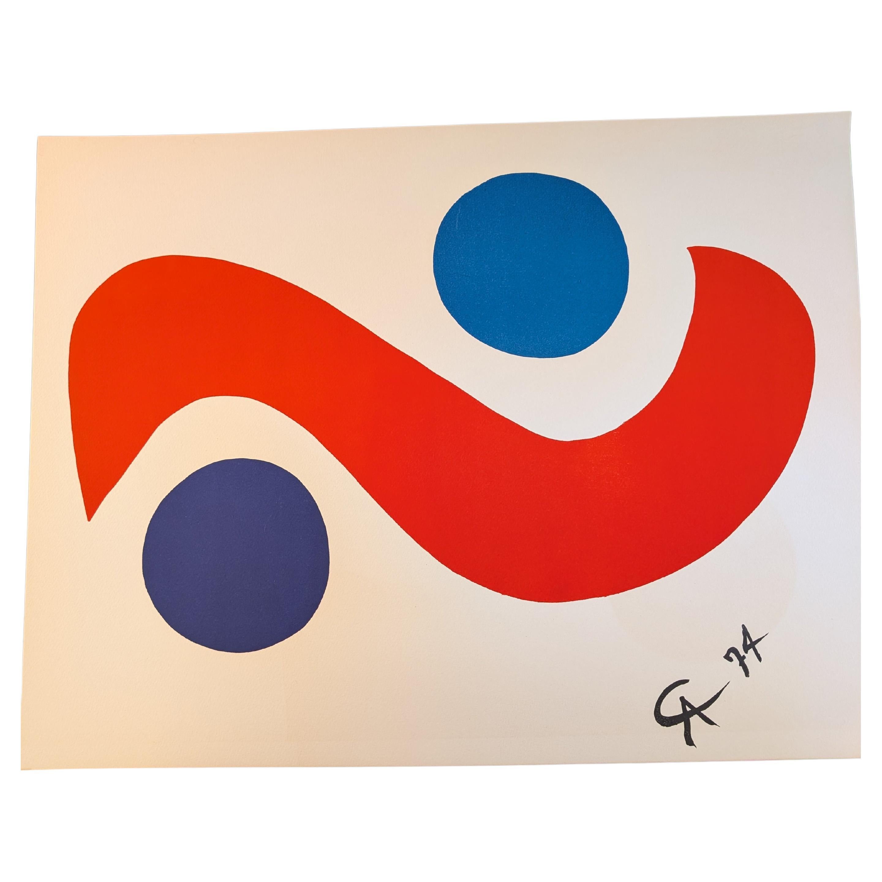 Calder Flying Colors Lithograph