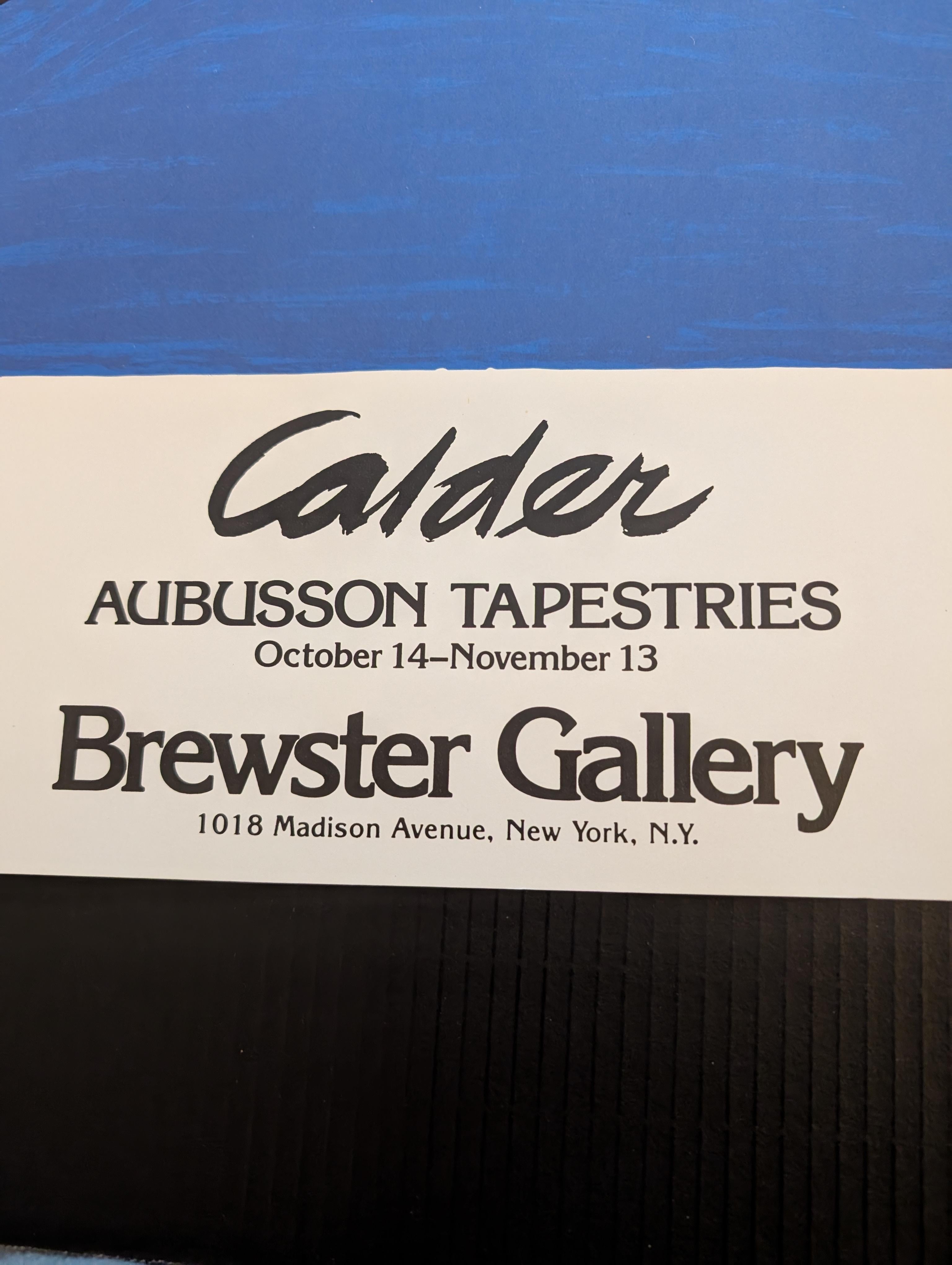 Affiche d'exposition Calder, Tapisserie d'Aubusson, New York Bon état - En vente à Cincinnati, OH