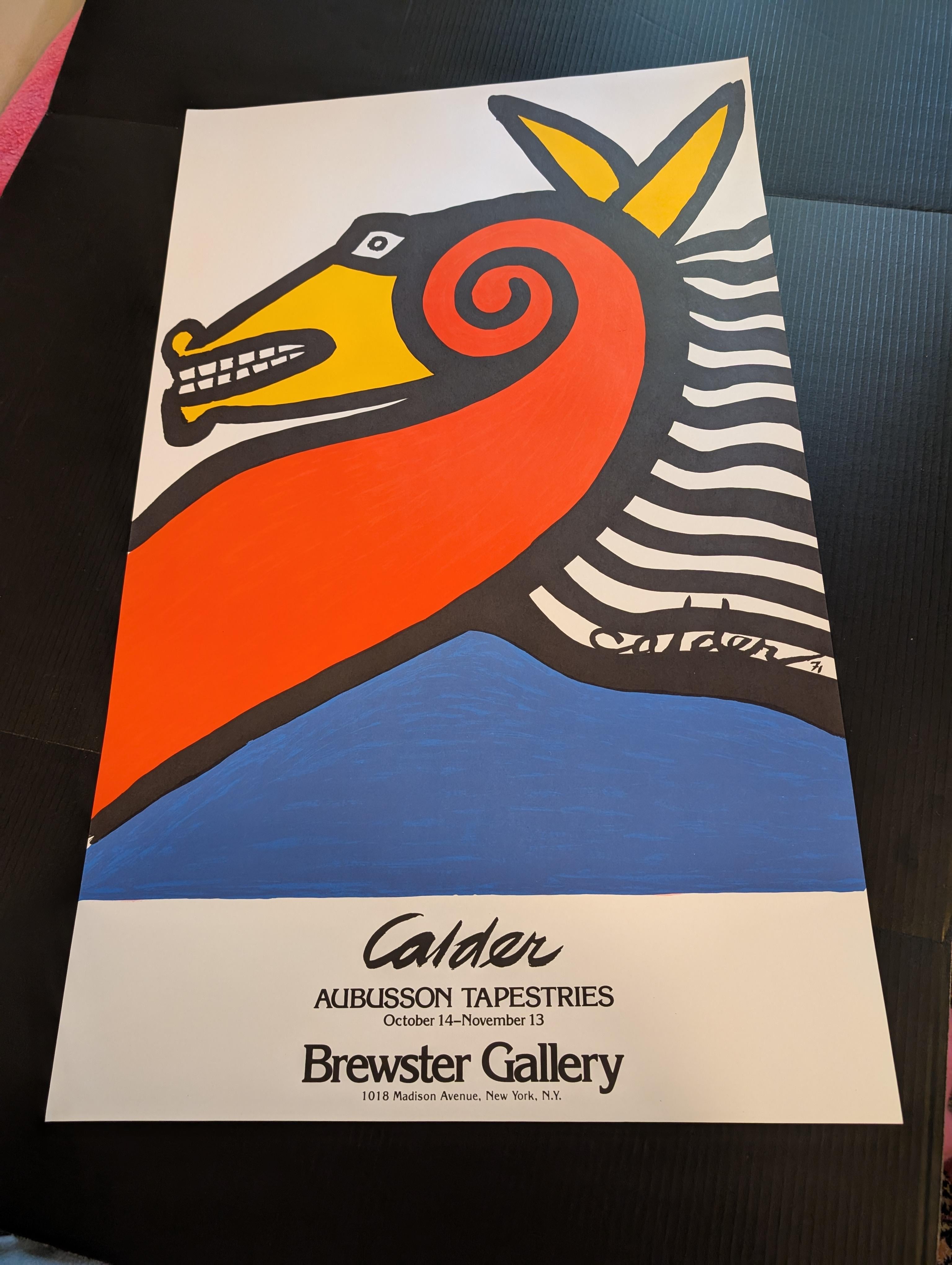 Affiche d'exposition Calder, Tapisserie d'Aubusson, New York en vente 3