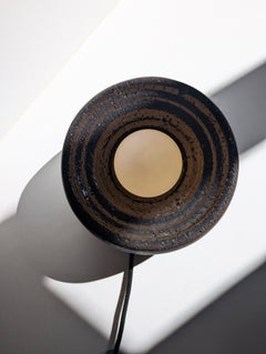Caldera Partially Glazed Lava Stone Table Lamp by Clemence Birot