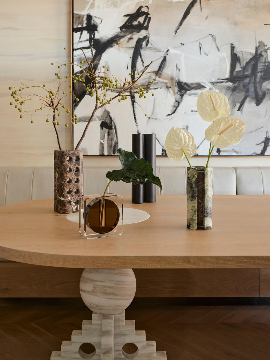 Moderno Vaso Caldera Clear & Umber di Greg Natale in vendita