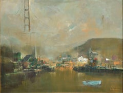 Vintage Sausalito Landscape -- Golden Gate