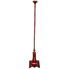 Lampadaire rouge Caldwell Chinoiserie
