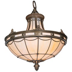 Caldwell Neoclassic Style Light Fixture with Interior Lights