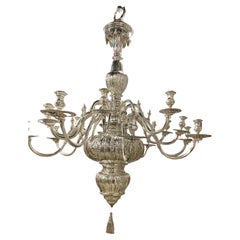 Caldwell Silver Plated 16 Light Chandelier, Circa 1900
