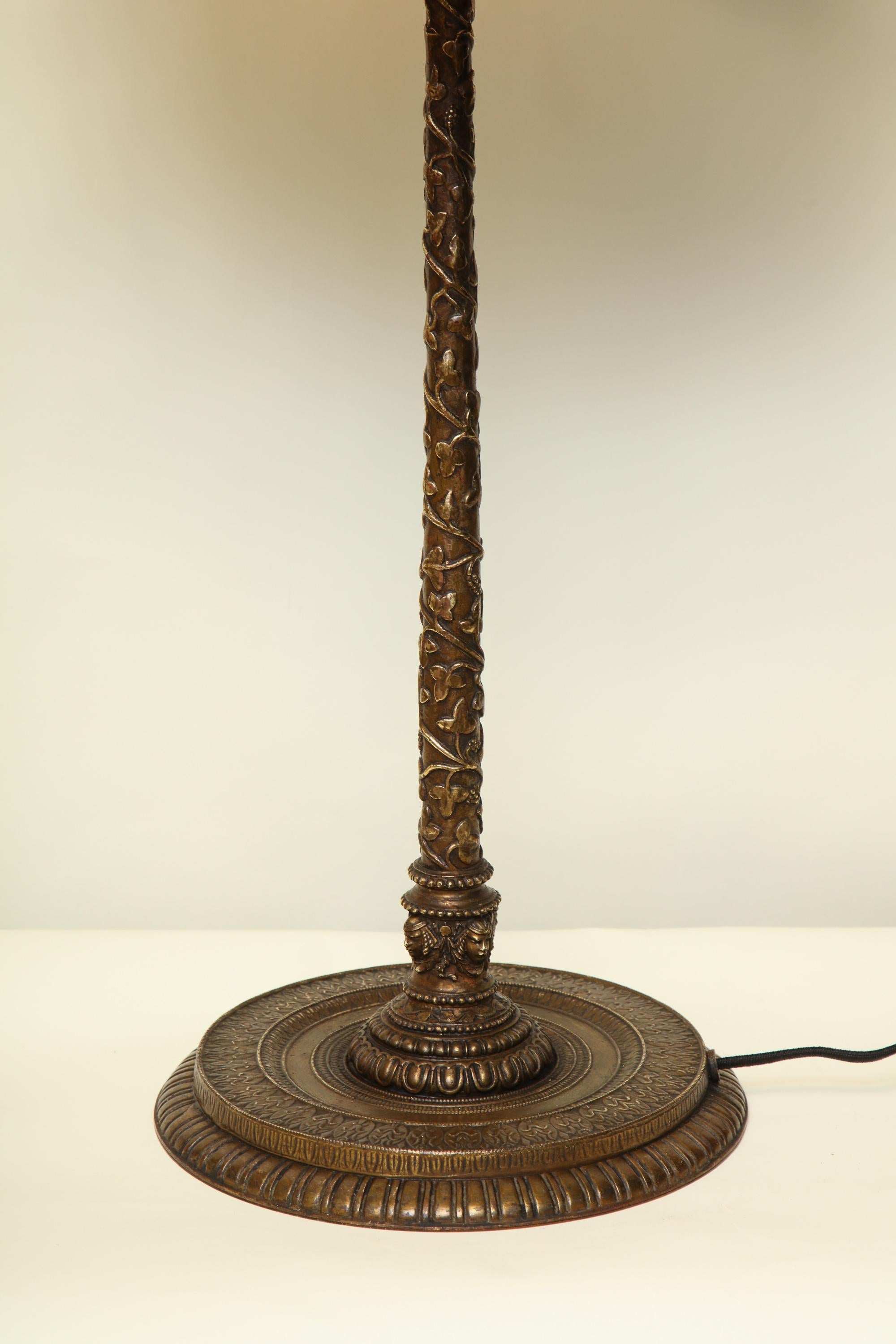 Caldwell Table Lamp Art Deco patinated bronze American, 1920s For Sale 3