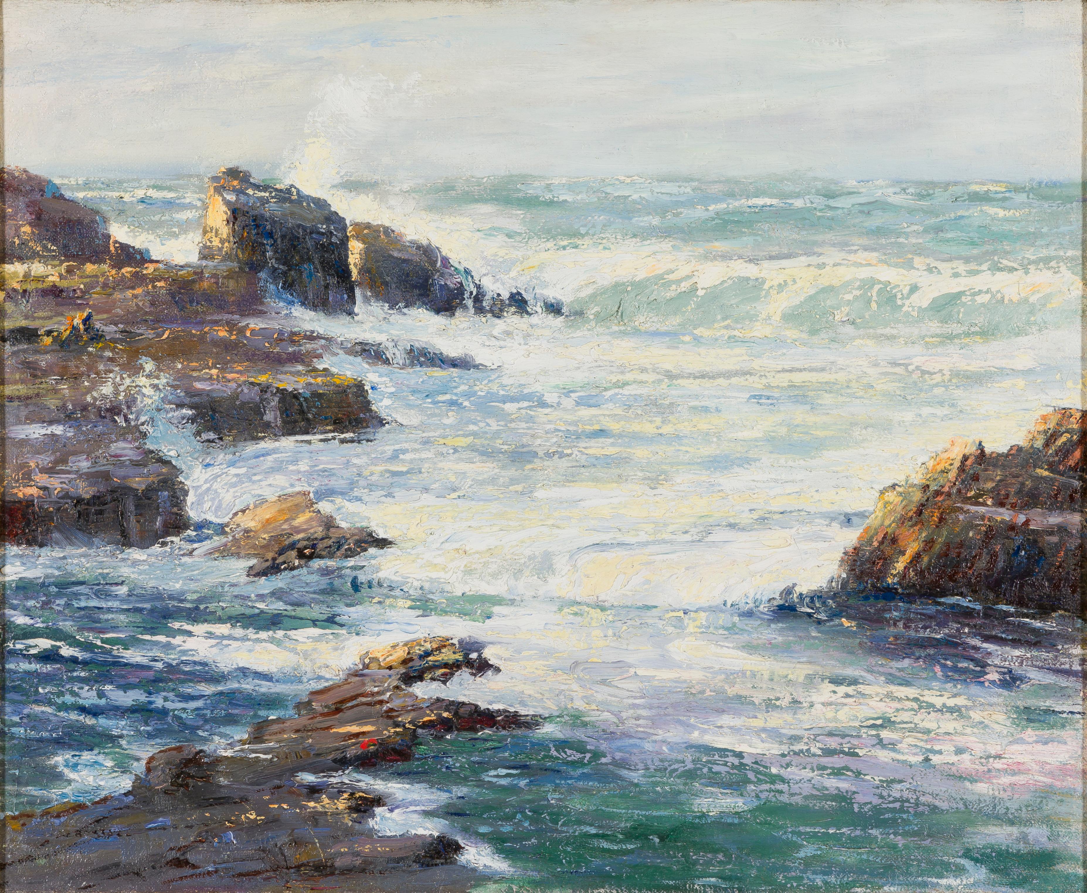 Caleb Arnold Slade Landscape Painting - Maine Coast