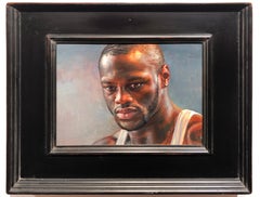 Retrato de Deontay Wilder - Pintura al óleo original Retrato de púgil campeón