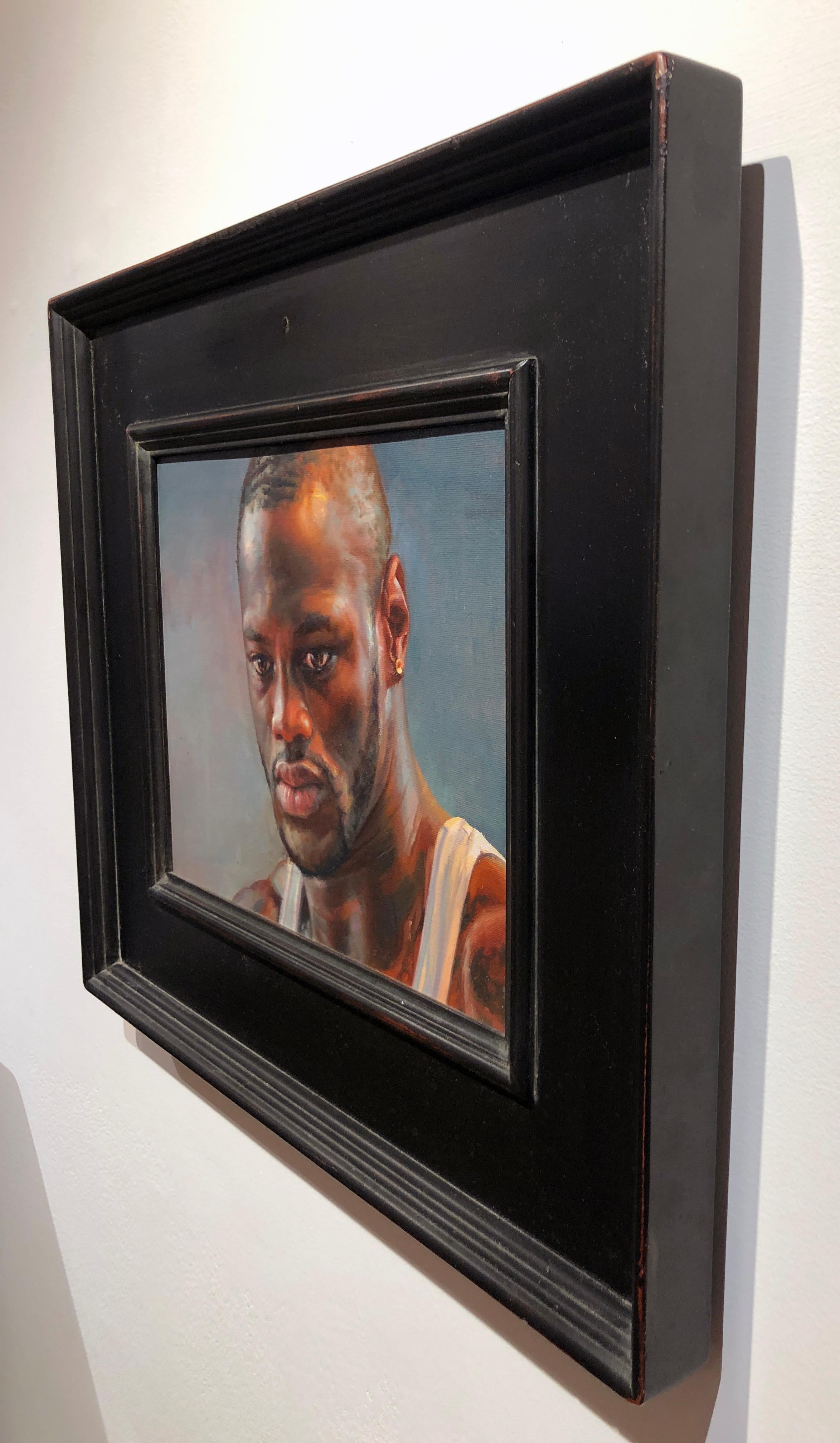 Ritratto di Deontay Wilder - Quadro ad olio originale con il ritratto del campione di pugilato - Painting Contemporaneo di Caleb O'Connor
