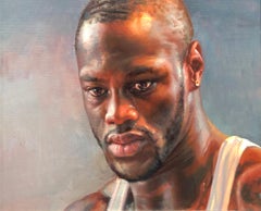 Portrait of Deontay Wilder - Original Oil Painting Portrait of Champion Fighter