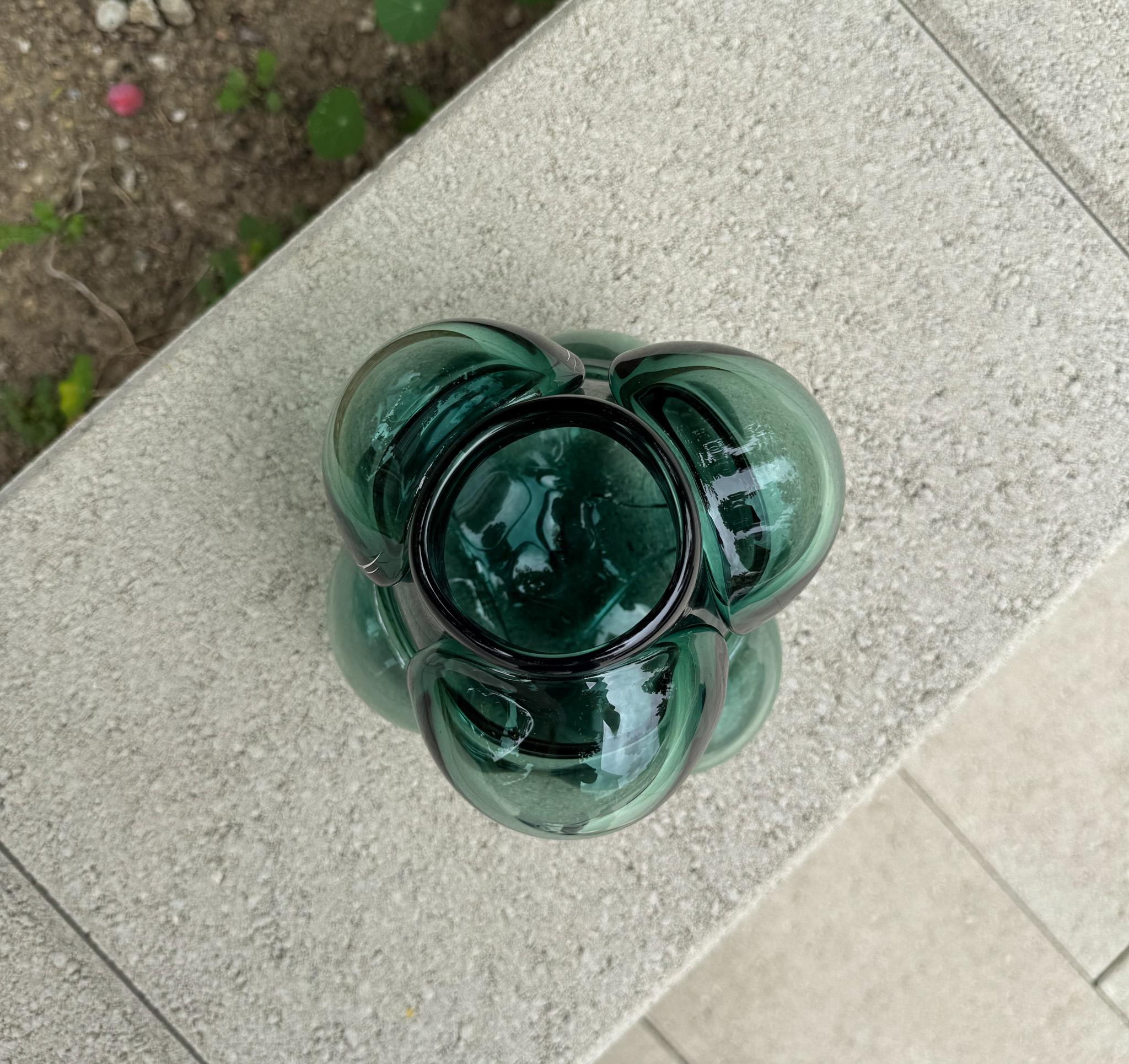 Caleb Siemon & Carmen Salazar Cumulo Hand Blown Glass Vase, California For Sale 5