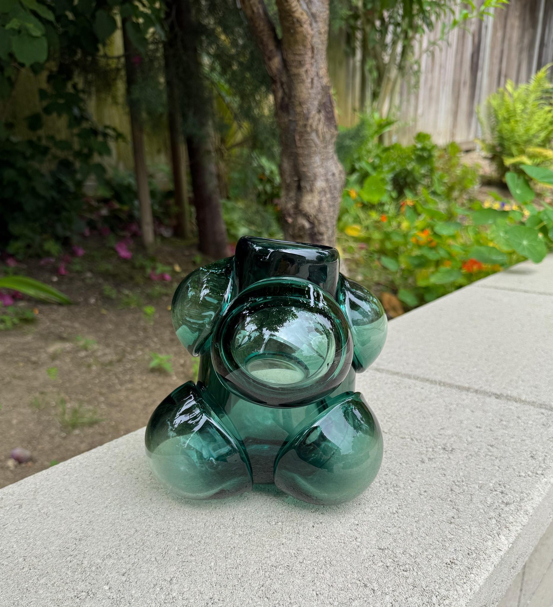 Caleb Siemon & Carmen Salazar Cumulo Hand Blown Glass Vase, California For Sale 9