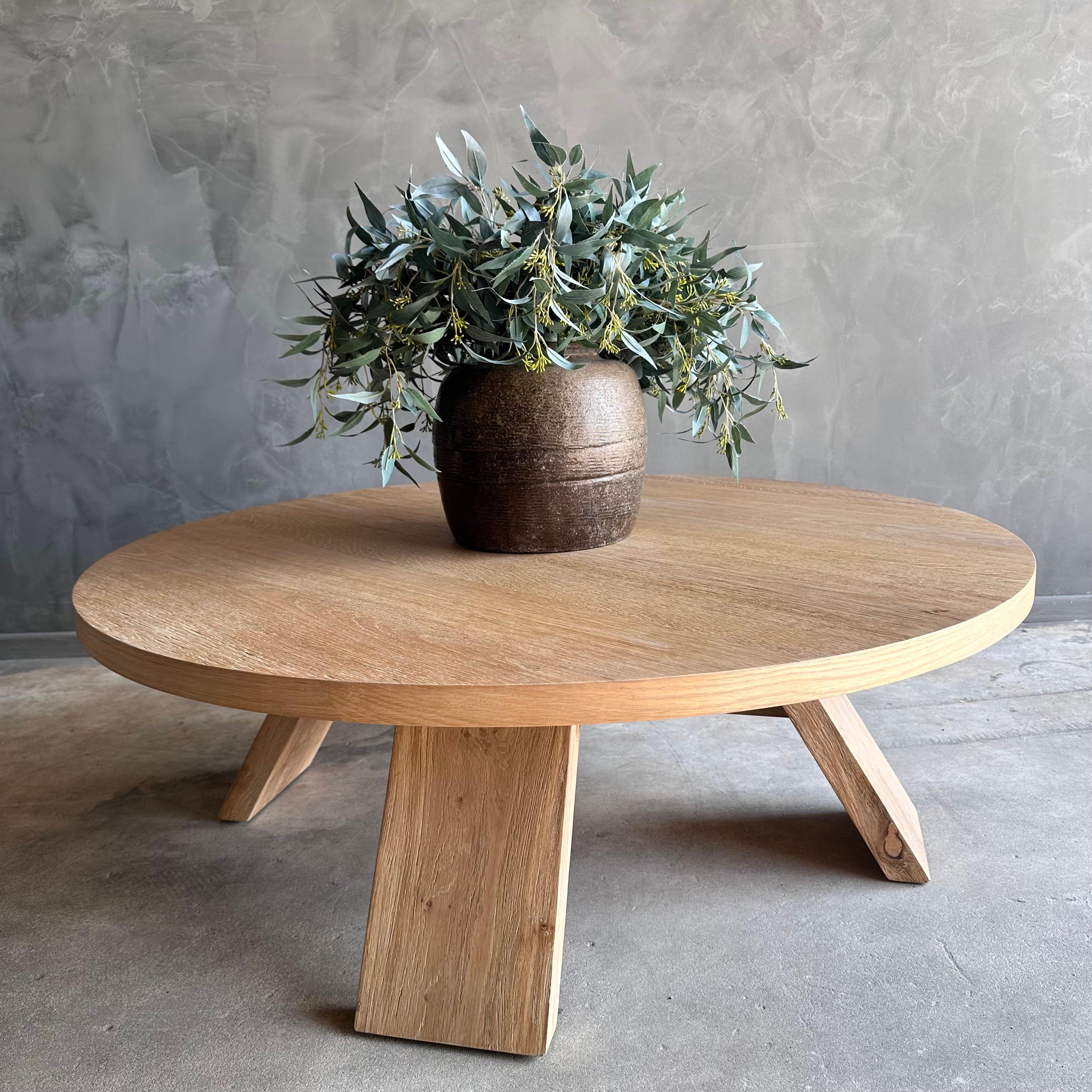 Caleb White Oak Coffee Table 46