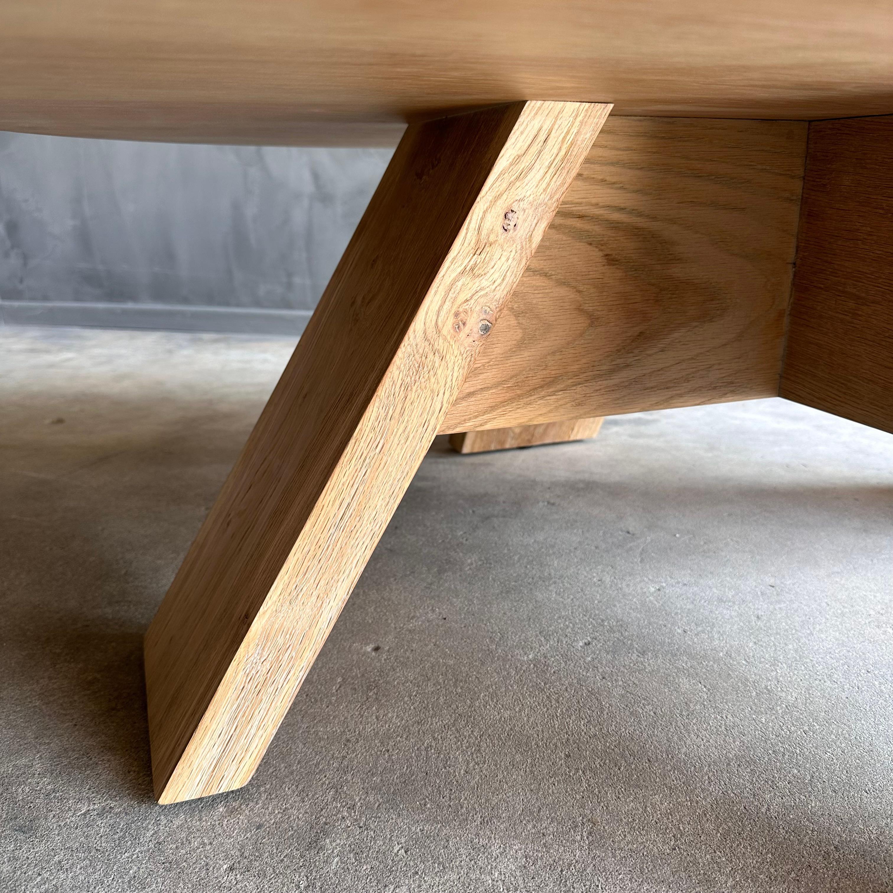 Caleb White Oak Coffee Table 46