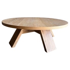 Caleb White Oak Coffee Table 46" Diameter