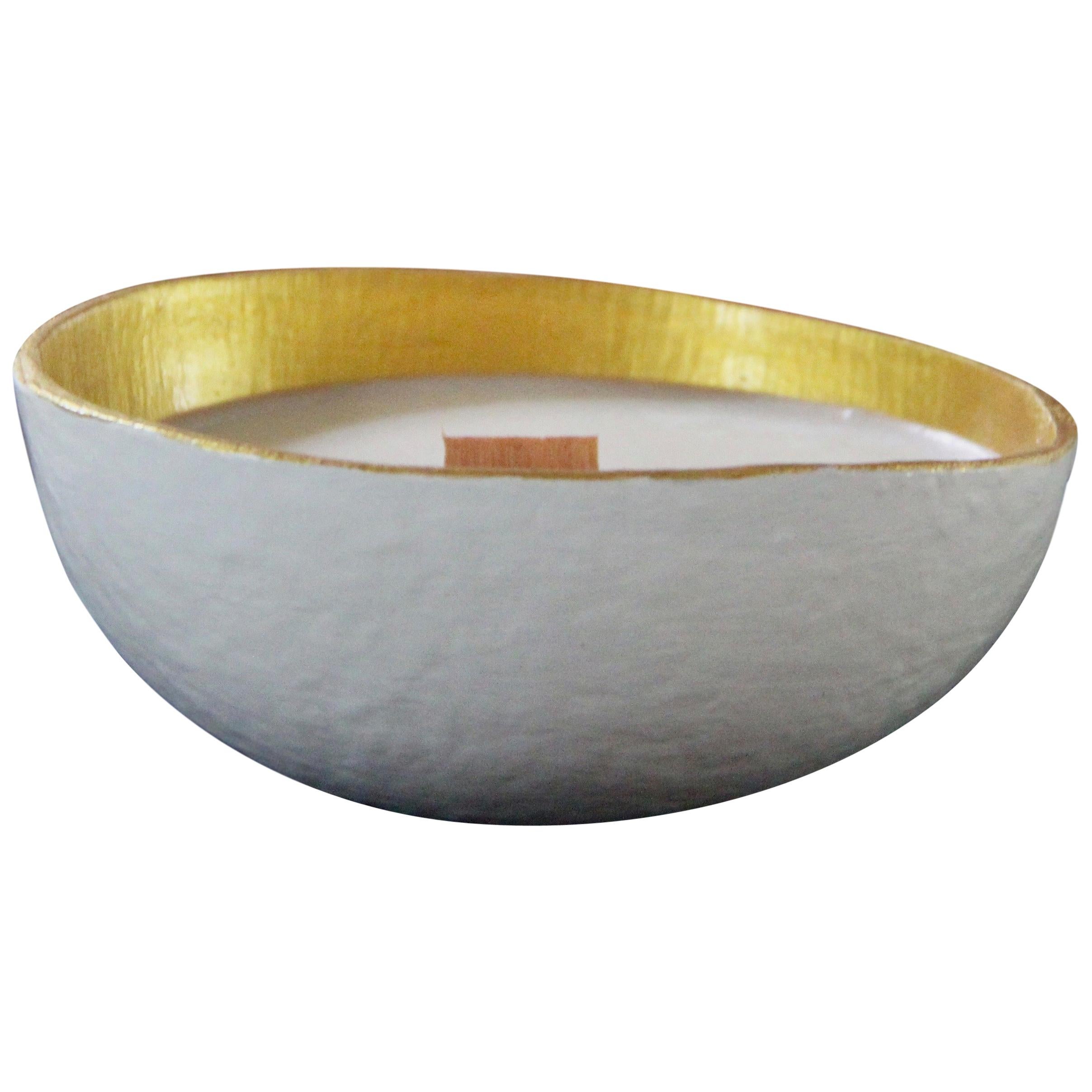 Calebasse Candle / White Gold