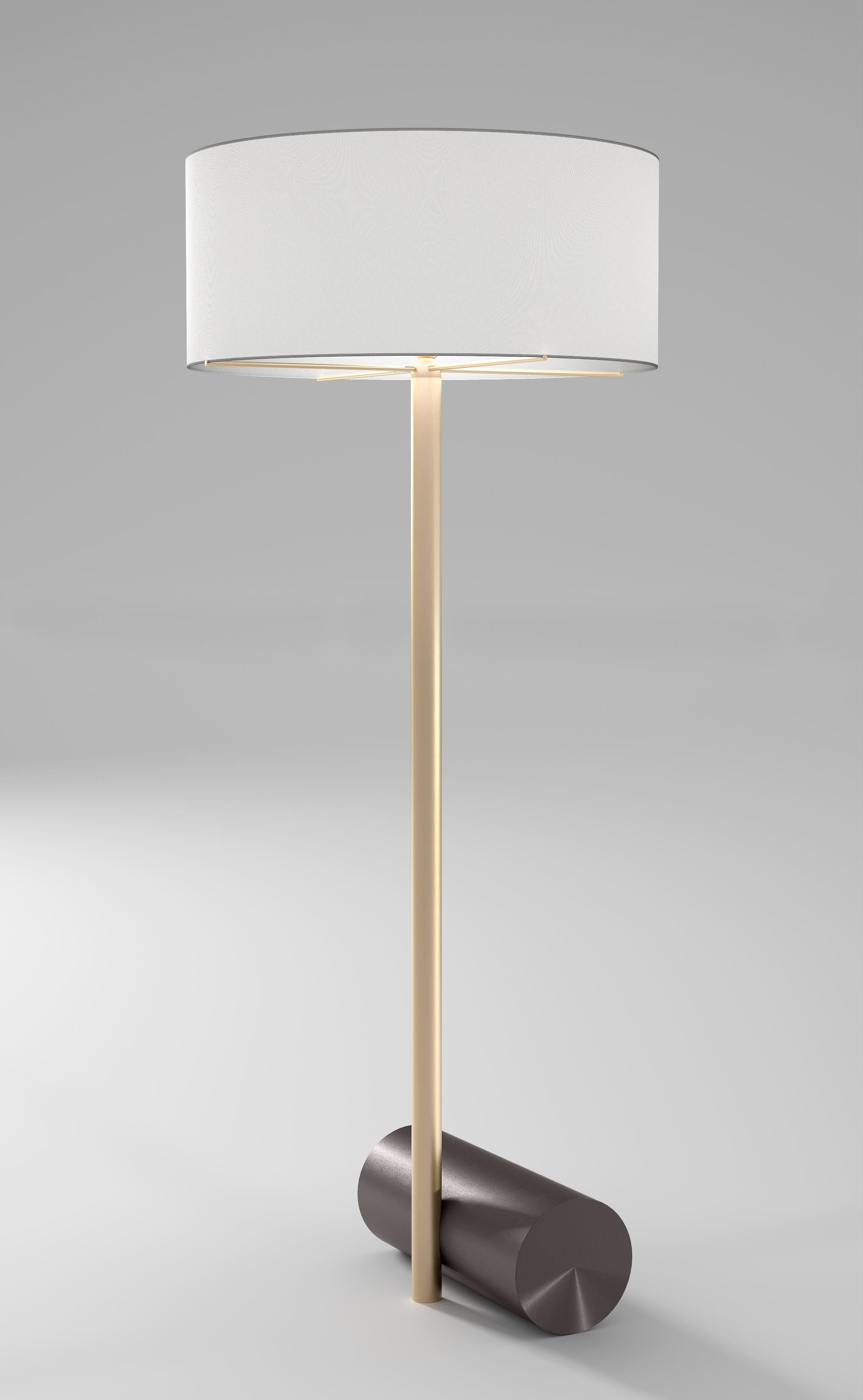 Calee XL floor lamp by Pool
Dimensions: D70 X H170 cm
Materials: Solid Brass, Polycarbonate, Textile cable (2m).
Others finishes and dimensions are available.

All our lamps can be wired according to each country. If sold to the USA it will be wired