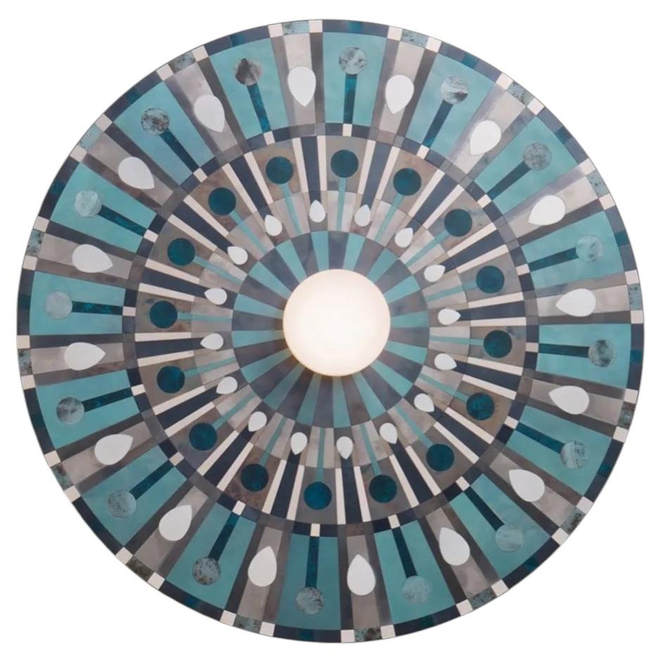 Caleide Eon Wall Sconce in Stainless Steel by De Castelli