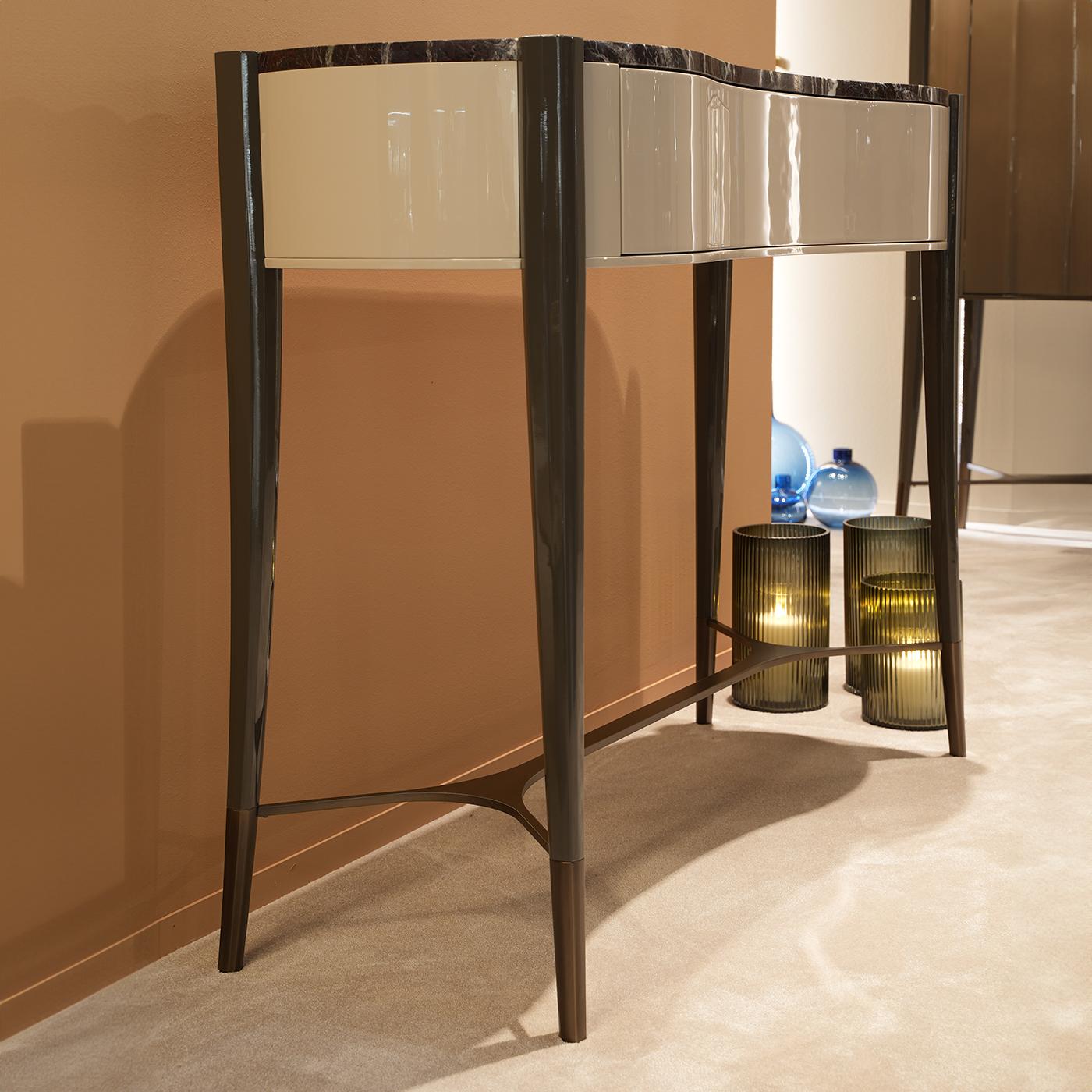 Contemporary Caleido Lacquered Console For Sale