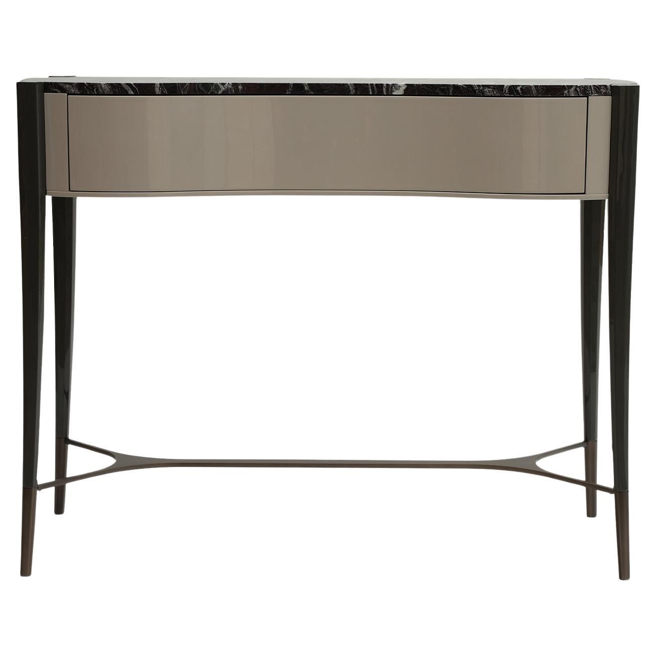 Console Lacquer Crème Lacquer Console For Sale at 1stDibs